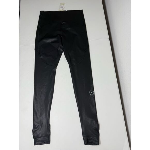 NWT Stella McCartney X Adidas Black Stirrup Leggings Limited Edition Size L - Picture 1 of 12